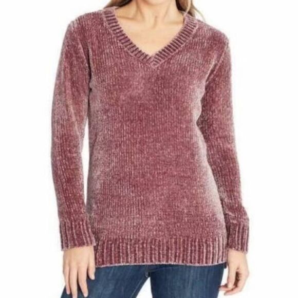 Orvis Blush Pink Chenille Knit Sweater - Picture 1 of 6